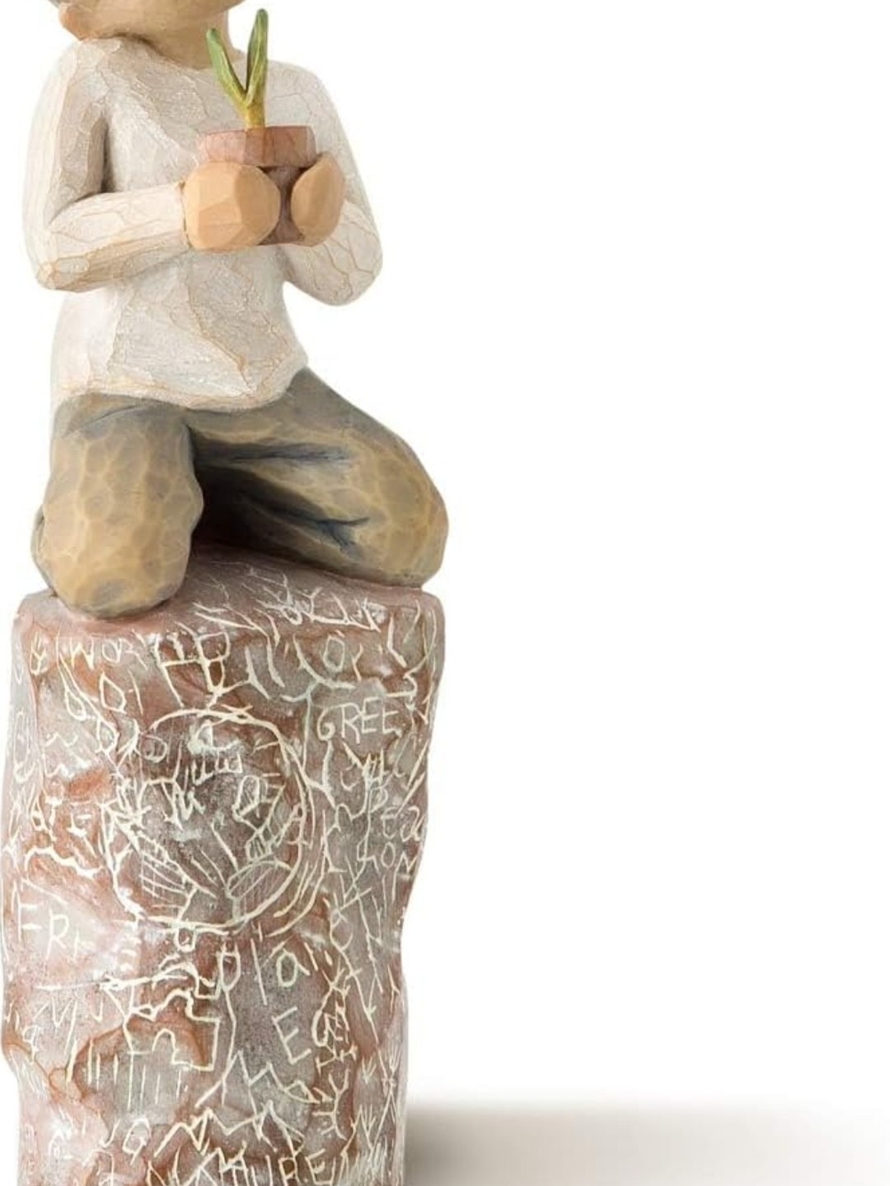 Willow Tree figurine in cream, tan, brown, green - Picture 2 of 2